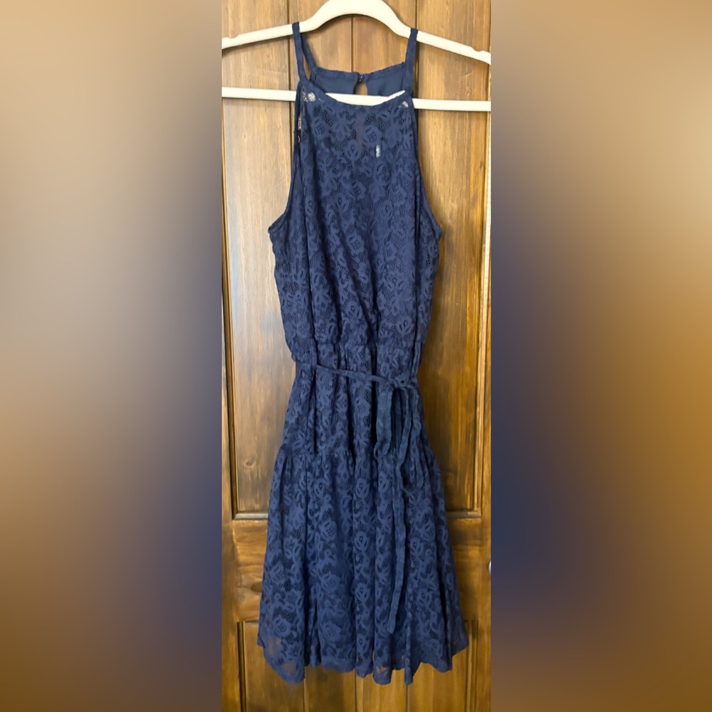 Kate Kasin Navy Lace Dress